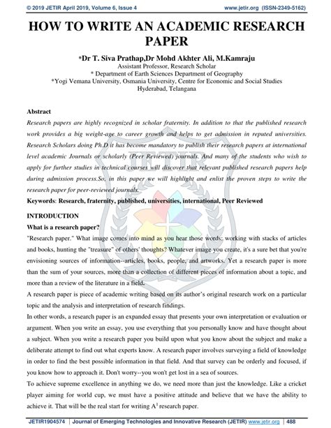 Research Paper.